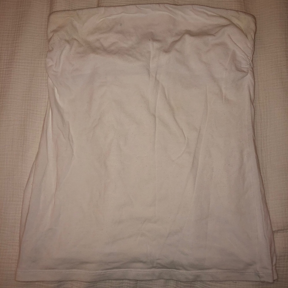 White tube top with built in bra